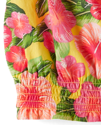 Girls Floral Ruffle 2-Piece Outfit Set - Little Essentials