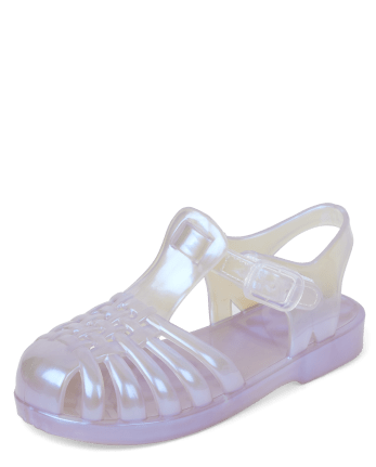 Girls Holographic Jelly Sandals - Bondi Beach