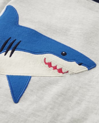 Haut requin brodé pour garçons - Little Essentials