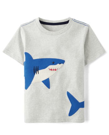 Haut requin brodé pour garçons - Little Essentials