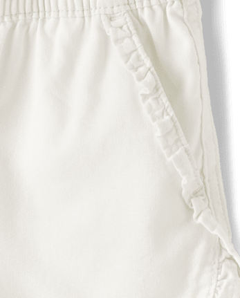 Girls Ruffle Pull On Shorts - Little Essentials