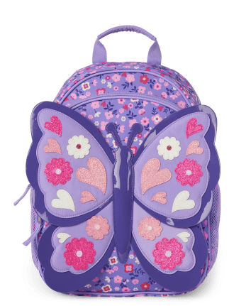 Girls Glitter Butterfly Backpack Uniform MULTI CLR Gymboree