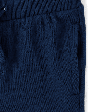 Pantalones jogger de polar con dinosaurio bordado para niños - Classroom Cutie