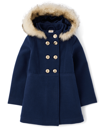 Girls Dress Coat - Royal Christmas