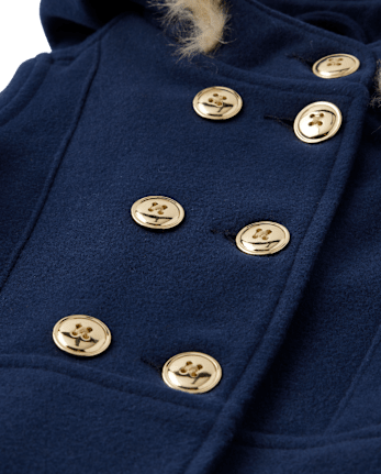 Girls Dress Coat - Royal Christmas