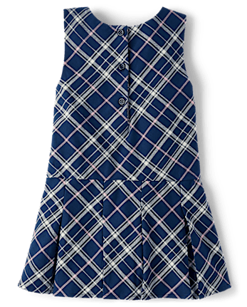 Girls Plaid Pleated Jumper - Classroom Cutie