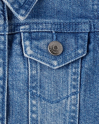 Niña Jeans Volantes / Chaleco Cropped Mezclilla - Country Charm