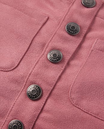Girls Fringe Faux Suede Skirt - Country Charm