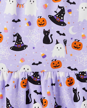 Girls Halloween Tiered Dress - Halloween