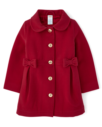 Girls Long Sleeve Bow Dress Coat All Dressed Up RED Gymboree