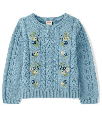 Knit sweater girls clearance