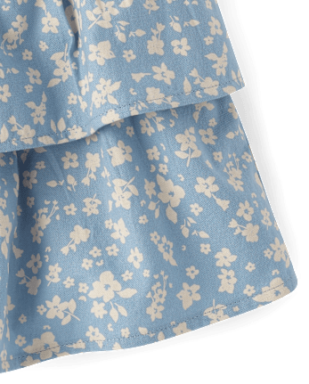 Girls Floral Tiered Skort - Country Charm
