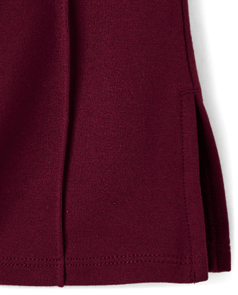 Girls Pintuck Ponte Flare Jeggings - Little Essentials