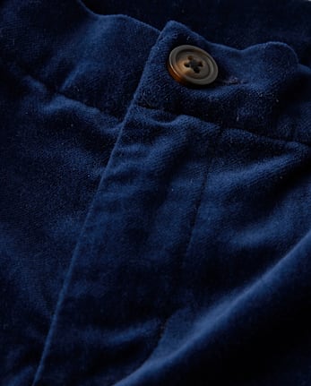 Boys Velvet Dress Pants - Royal Christmas