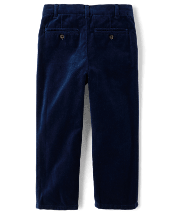 Boys Velvet Dress Pants - Royal Christmas