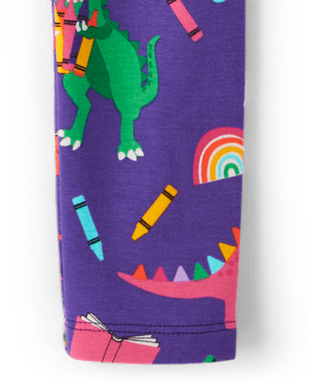 Girls Dino Leggings - Classroom Cutie