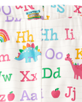 Girls Alphabet Dino Leggings - Classroom Cutie