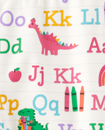Girls Alphabet Dino Leggings - Classroom Cutie