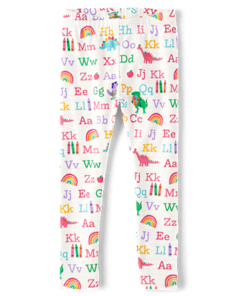 Girls Alphabet Dino Leggings - Classroom Cutie
