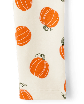 Girls Pumpkin Leggings - Autumn Adventures