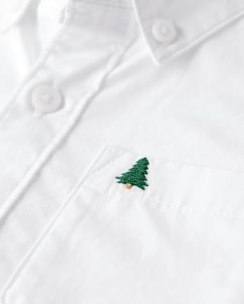 Boys Poplin Button Up Shirt - All Dressed Up