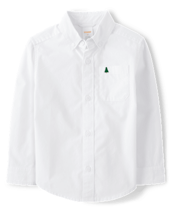 Boys Poplin Button Up Shirt - All Dressed Up