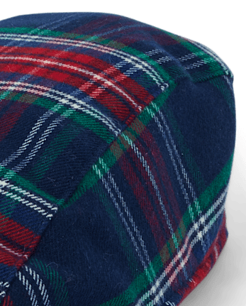 Casquette gavroche à carreaux pour garçon - Noël royal