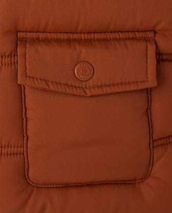 Boys Quilted Puffer Vest - Little Essentials