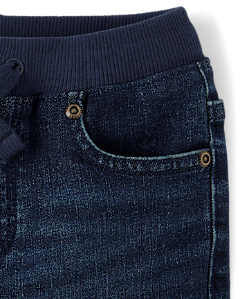 Boys Pull On Straight Jeans - Little Essentials