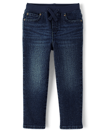 Boys Pull On Straight Jeans - Little Essentials
