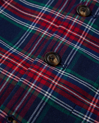 Boys Plaid Suit Vest - Royal Christmas