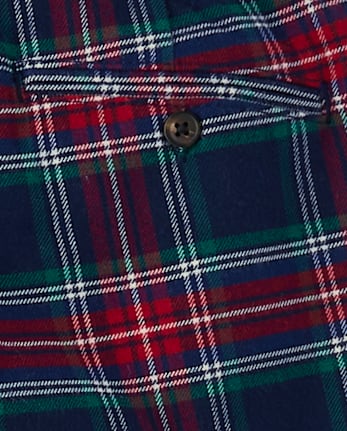 Boys Plaid Dress Pants - Royal Christmas