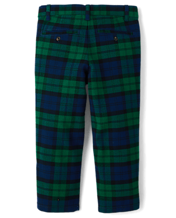 Boys Plaid Dress Pants - All Dressed Up