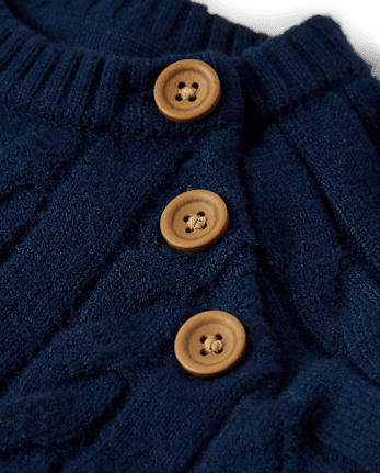 Baby Boys Cable Knit Sweater Romper - Homegrown by Gymboree