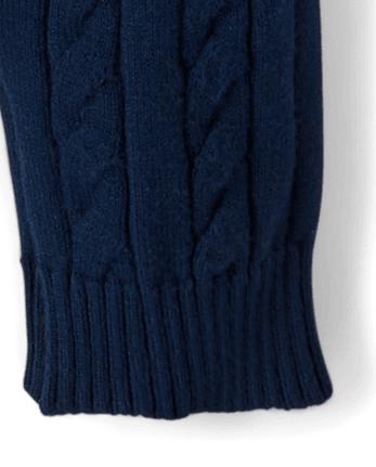 Baby Boys Cable Knit Sweater Romper