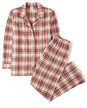 Womens Matching Family Plaid Flannel Pajamas - Gymmies