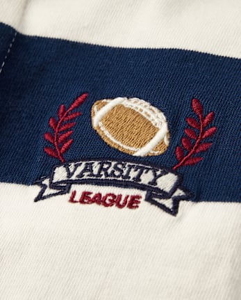 Boys Striped Varsity Polo - Classroom Cutie