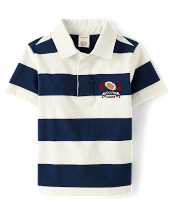 Boys Striped Varsity Polo - Classroom Cutie