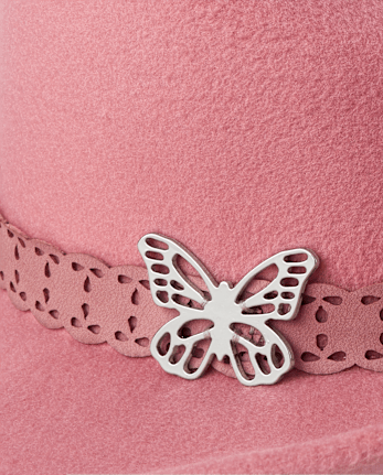 Girls Butterfly Cowgirl Hat - Country Charm