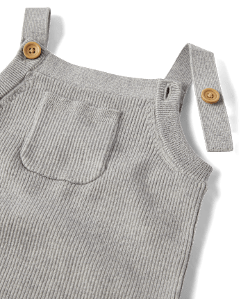 Mono unisex de canalé con osito para bebé - De cosecha propia de Gymboree