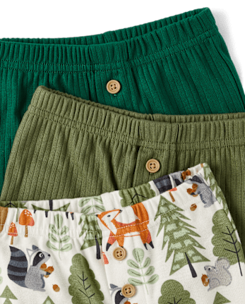 Baby Boys Animal Pants 3-Pack - Homegrown by Gymboree