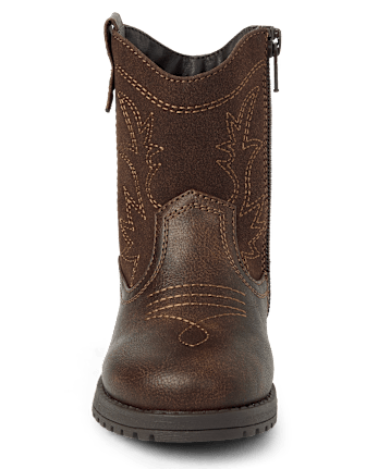Boys Embroidered Cowboy Boots Country Charm DK BROWN Gymboree