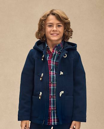 Boys Toggle Dress Coat - Royal Christmas