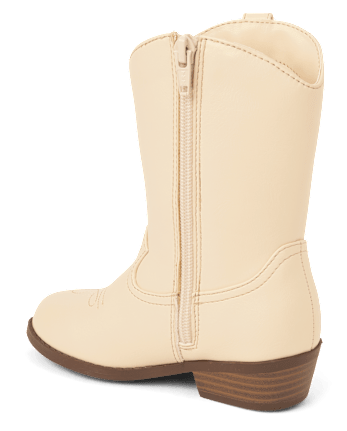 Girls Embroidered Floral Cowgirl Boots - Country Charm