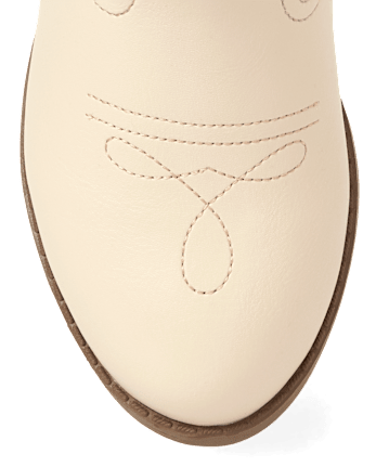Girls Embroidered Floral Cowgirl Boots - Country Charm