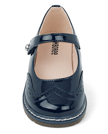 Girls navy flats shop