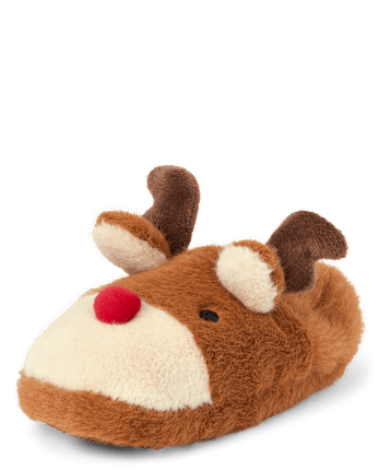 Unisex Kids Reindeer Slippers - Gymmies