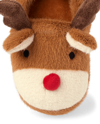 Unisex Kids Reindeer Slippers - Gymmies