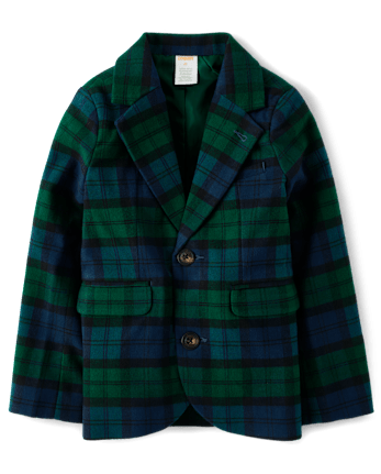 Boys Plaid Blazer - All Dressed Up