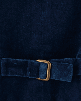 Boys Velvet Suit Vest - Royal Christmas